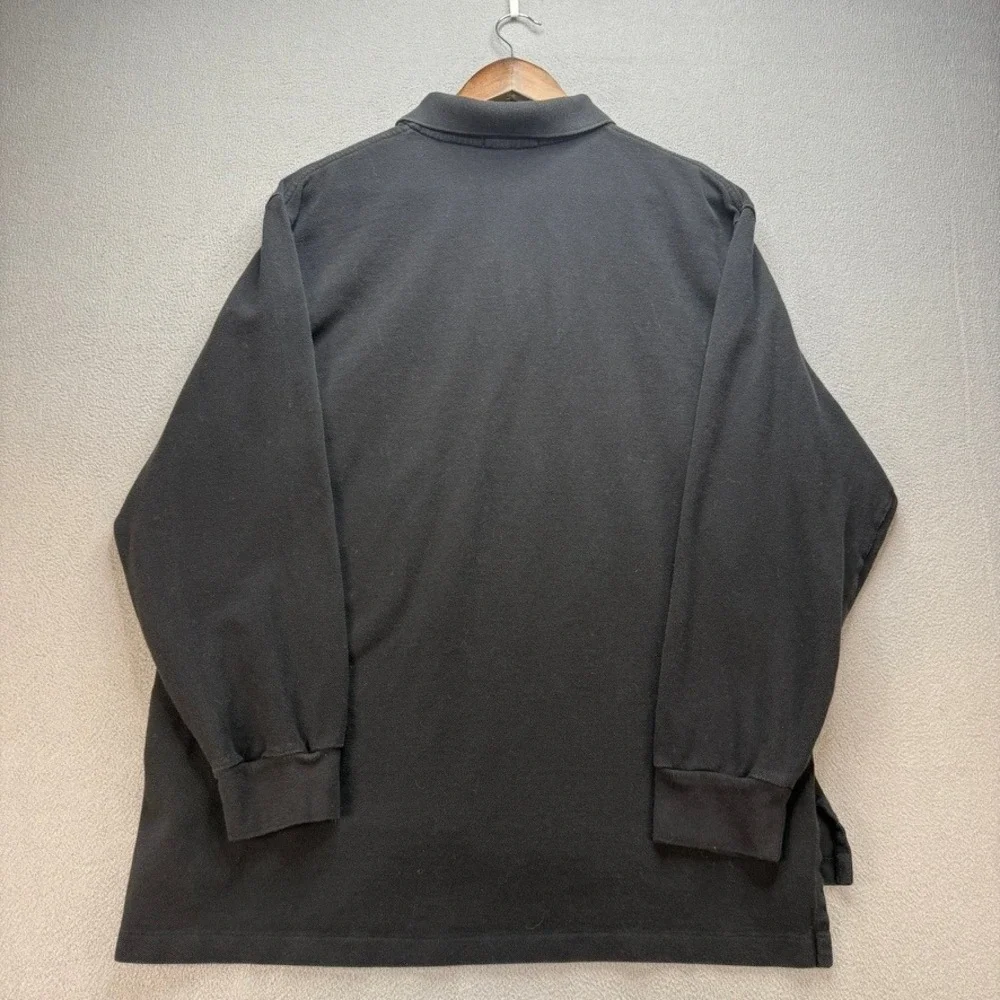 Polo Ralph Lauren Long Sleeve Polo Shirt Classic Fit XL Black Red Pony Logo